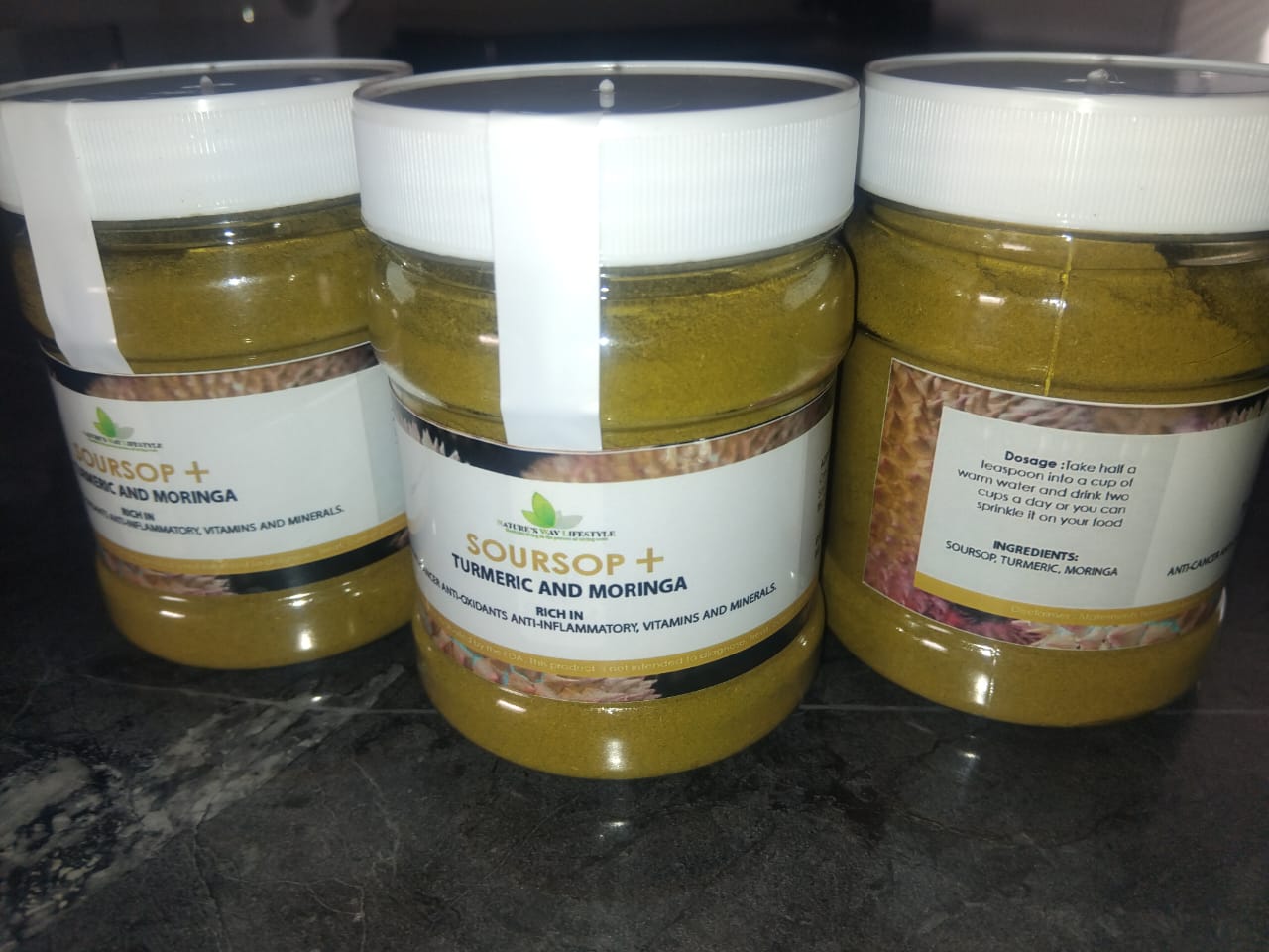 Soursop Turmeric Moringa